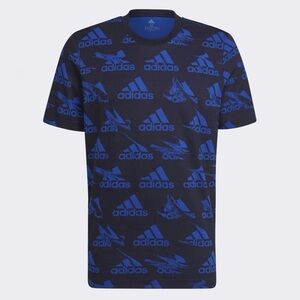 NWTS Blue Adidas Essentials BrandLove Tee
